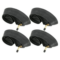 REGALWOVEN 4 Pcs Bike Inner Tube Bent America Type Valve Black 12"x2.125"