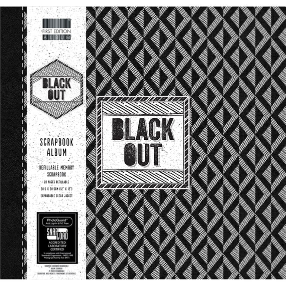 Trimcraft Snap Load Album 12"X12"-Black Out