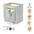 thumbnail image 2 of Ariel Hepburn 30 In. Single Sink Base Cabinet In Grey, 2 of 10