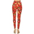 thumbnail image 2 of Women's Regular Christmas Socks Holiday Gift Pattern Printed Leggings, 2 of 3