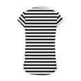 thumbnail image 6 of LIaqionyy Womens Summer T Shirts Short Sleeve V Neck Tops Lightweight Loose Spring Fashion Outfits Trendy Clothes, 6 of 7