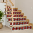 thumbnail image 5 of Mi Alma Flower Green/Red Tile Stickers - Removable Vinyl 4x4, 24 pcs, 5 of 11