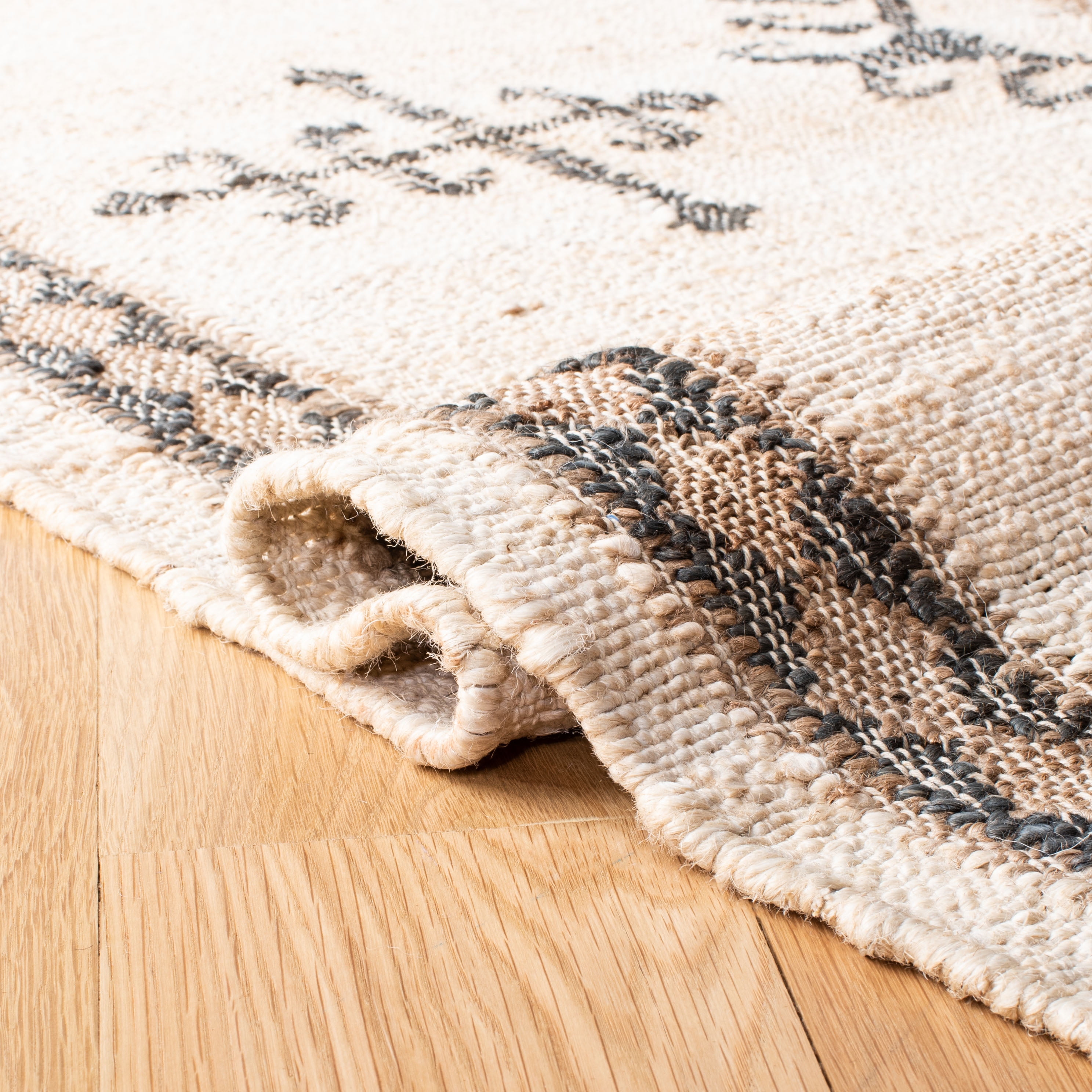 SAFAVIEH Kilim Lisette Tribal Runner Rug, Ivory/Black, 2'3" x 9'