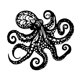 thumbnail image 3 of Pulpo de metal para pared, diseño elegante, hueco y tallado, para interior y exterior, decoración de pared de metal para porche, jardín patio., 3 of 9
