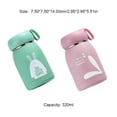 thumbnail image 3 of Naiovety Botella de viaje aislada de 320ml, taza de vacío ligera de seguridad, taza de agua de mano a prueba de fugas, Hotel, hogar, escuela, Camping Cocina y Comedor Rosa/320ML Naiovety HA065441-02, 3 of 6
