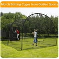thumbnail image 3 of Kapler 6 x 8 ft Baseball and Softball Backstop with Strike Zone, PVC Vinyl Batting Cage Backdrop with Bungee Cords, 3 of 5