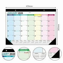 Desk Calendar 2026 Wall Calendar 2026 Covers January 2026 - June 2027 Tear Off Design,Notes Corner Protectors 17x12 inch Calendars Planner With To-Do List for Teacher Office Home