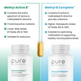 thumbnail image 5 of Pure Therapro Rx Methylated B Complex Vitamins Made in USA, 4 Month Supply | Methyl B Complete Quatrefolic 5-MTHF Folate, B12 Methylcobalamin, TMG Trimethylglycine, Methylfolate | Pharm Grade, 5 of 8