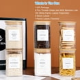 thumbnail image 2 of Frascos de vidrio para cocina, CZZGSM, 35 onzas, cuadrados, paquete de 6 con tapas, 2 of 7