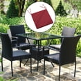 thumbnail image 3 of Cojín de banco Sunnimix de asiento para jardín rojo, 3 of 8