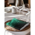 thumbnail image 6 of Green Fruit Cloth Napkins Set of 8 Reusable Dinner Napkins, Modern Minimalist Decor Black Background Cocktail Napkin Washable Table Napkins for Wedding/Holiday Party/Baby Shower 20"x20", 6 of 7