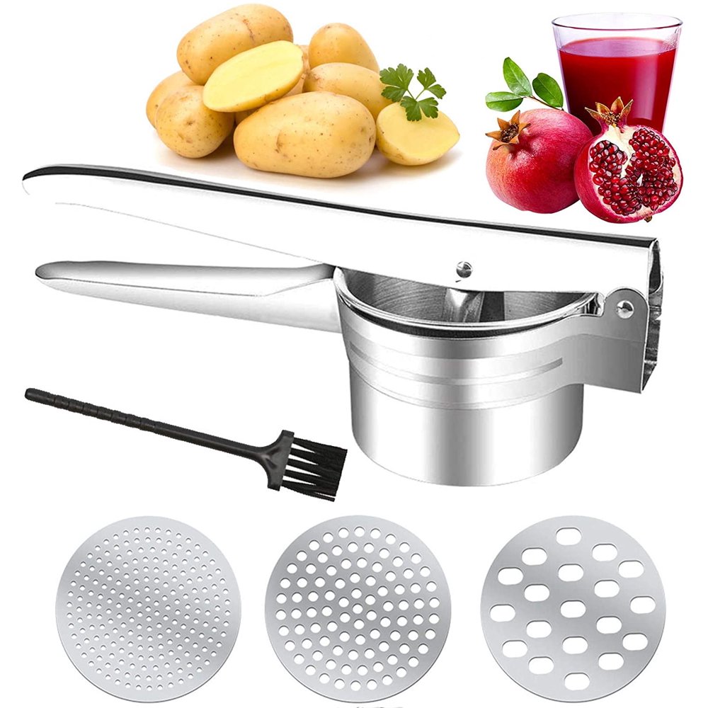 Evenwils Potato Ricer Masher Stainless Steel, Baby Food Mill,Ricer