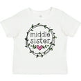 thumbnail image 3 of Inktastic Middle Sister Leaves, Circle, Heart Girls Toddler T-Shirt, 3 of 5