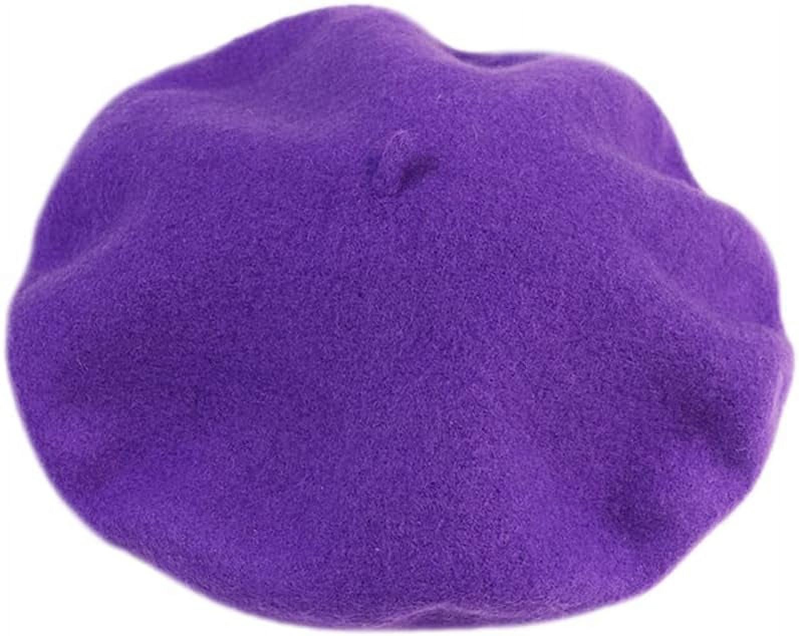 Women Wool Beret Hat French Style Solid Color - Walmart.com