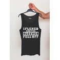 thumbnail image 2 of I Flexed And The Sleeves Fell Off Tank Top Gym funny Shirt by LeRage Shirts MEN'S Black Small, 2 of 4