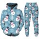 thumbnail image 1 of Conjunto de chándal de 2 piezas para hombre y mujer, ropa de Año Nuevo con estampado 3D de Navidad, sudaderas con capucha y pantalones, traje de fiesta de navidad, 1 of 4