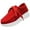 Red, variant on Loafers for Women Platform Work Loafers Shoes Oxford-Inspired Lace Up Shoes with Memory Foam Non-Slip Sole Suede Upper for Casual Office Walking