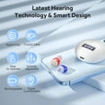 thumbnail image 5 of SUWU Hearing Aids, Digital Rechargeable Hearing Aids for Seniors with Noise Cancelling, Hearing Assist Device for Hearing Loss, Mini CIC In Ear Hearing Amplifiers with Display Charging Case, 5 of 7