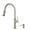 Spot Free Stainless Steel, variant on KRAUS Sellette™ Single Handle Pull Down Kitchen Faucet with Deck Plate and Soap Dispenser in all-Brite™ Spot Free Stainless Steel Finish