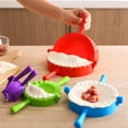 thumbnail image 4 of Kitchen Manual Dumpling Tool Large Red Plastic Dumpling Household Food Grade Dumpling Clamp, 4 of 6