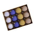 thumbnail image 2 of 12 adornos navideños de bolas para colgar en el de Navidad, regalo de fiesta, colgantes para el de Navidad para el festival de aniversario Azul Amarillo Caqui, 2 of 8
