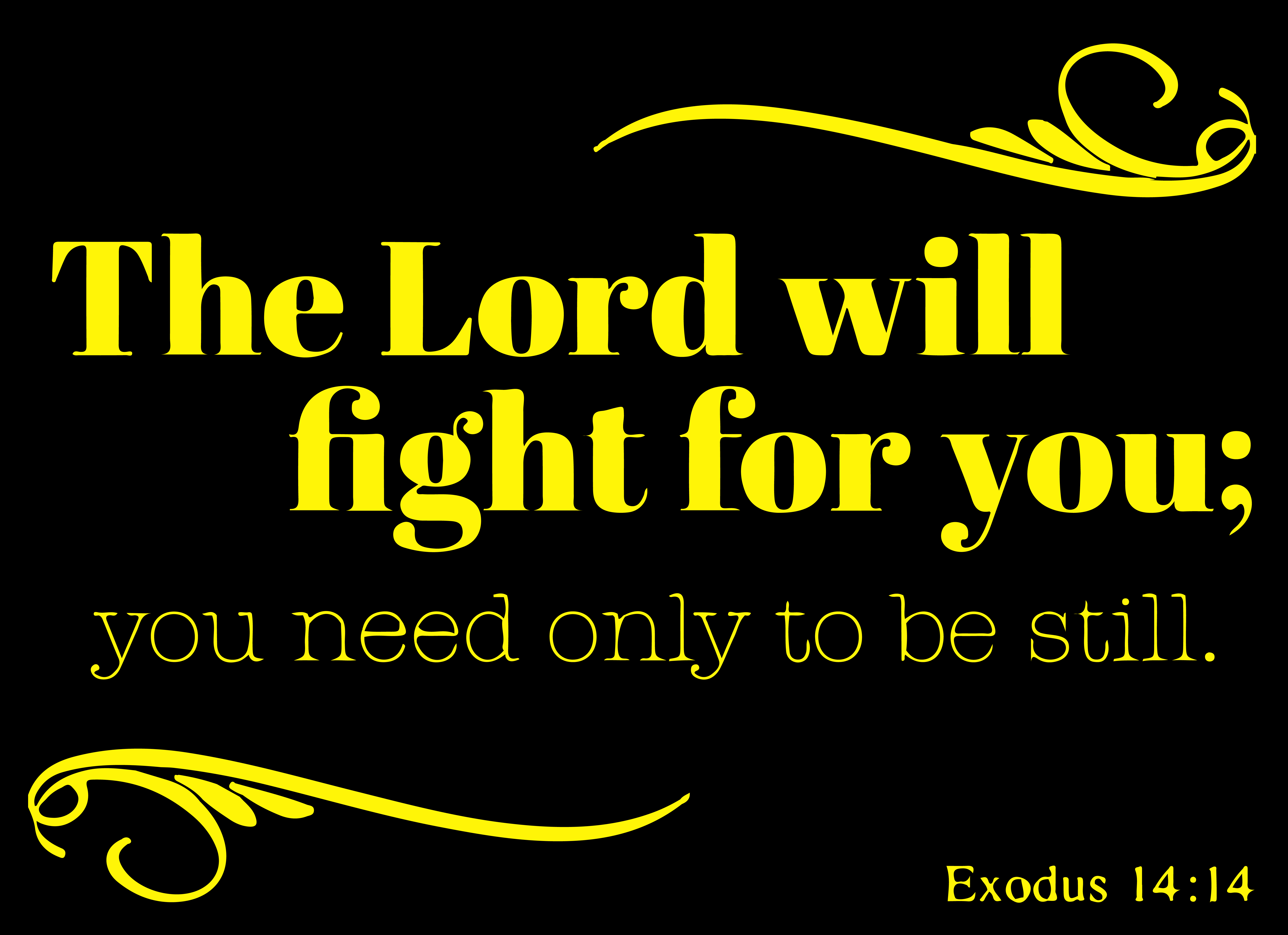 Exodus 14 14 The Lord Will Fight For You You Vinyl Decal Sticker exodus-14-14-the-lord-will-fight-for-you-you-vinyl-decal-sticker