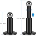 thumbnail image 2 of Tapón de puerta magnético de altura ajustable, tope de puerta magnético, soporte de puerta de acero inoxidable 304 con pared y piso montado (negro),11 kaili Sencillez, 2 of 2