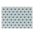 thumbnail image 1 of East Cutting Board, Ottoman Tiles Inspired Bohem Tulip Flowers and Polka Dots Image, Decorative Tempered Glass Cutting and Serving Board, Small Size, Red Navy Blue and White, by Ambesonne, 1 of 1