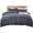 Dark Grey, variant on MarCielo Cotton Duvet Cover Set 3 Piece 100% Washed Cotton Duvet Cover 1 Duvet Cover + 2 Pillowcases Solid (Dark Grey, King)