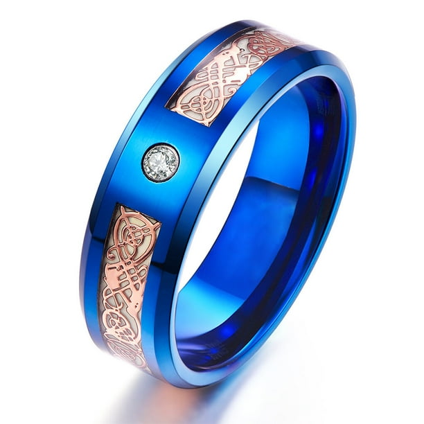 sweethay Anillo elegante de moda para hombres y mujeres, reemplazo decorativo electrochapado, anillos luminosos antioxidantes, joyería, regalo Ropa, zapatos y accesorios Miscelánea talla 7