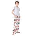thumbnail image 3 of FORMRS Boys Pajama Pants with Pockets Size 6-8Y Kids Lounge Sleep Bottoms, Christmas Penguin, 3 of 8