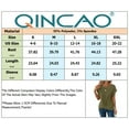 thumbnail image 4 of QINCAO Womens Tops Waffle Knit Twist Front Rolled-Up Sleeves Casual Loose Shirts S-XXL, 4 of 4