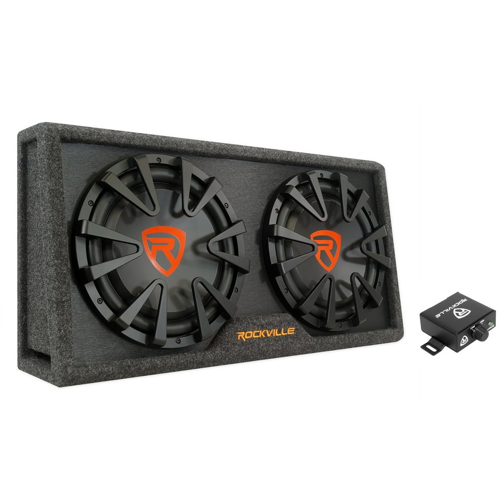 Rockville RG212CA Dual 12 inches Slim Vented Powered Car Subwoofer