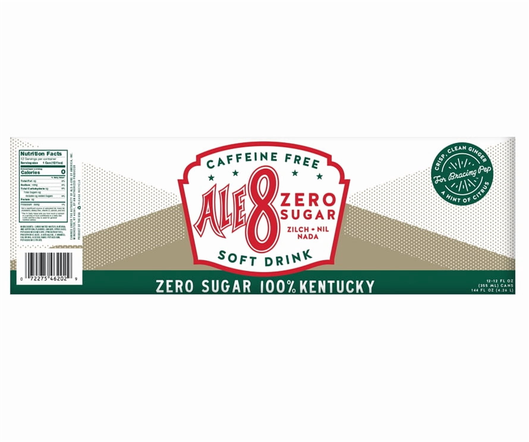 Ale81 Caffeine Free Zero Soft Drink, 12 Fl Oz, 12 Count