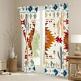 thumbnail image 3 of Homewish Tribal Boho Aztec Black Out Curtains for Teen, Retro Orange Abstract Curtains Pack of 2 (42x63 Each), Southwestern Bedroom Curtains, Curtains Blackout Decor, 3 of 6