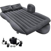 Inflatable Car Air Mattress with Pump (Portable) for Travel, Camping, Vacation as Truck SUV Minivan Back Seat Blow-Up Sleeping Pad, Compact Twin Size Bed