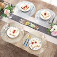 thumbnail image 4 of Coaster Plate, 4 Pieces Placemats Placemats Table Mats for Dining Room Kitchen Table (Silver, 38cm), 4 of 5