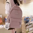thumbnail image 3 of Mochila escolar para mujer, mochila para estudiante de secundaria, mochila para computadora de viaje de gran capacidad a la moda para mujer, 3 of 6