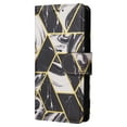 thumbnail image 4 of SaniMore for iPhone 14 6.1" 2022 Case, PU Leather Luxury Marble Flip Cover with Detachable Wrist Strap Card Slot Kickstand Shockproof Magnetic Buckle Protective Shell For iPhone 14, Black, 4 of 8