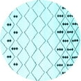 thumbnail image 1 of Ahgly Company Indoor Round Solid Light Blue Modern Area Rugs, 8' Round, 1 of 4