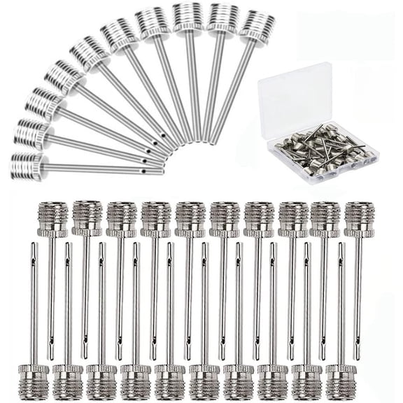 30PCS Ball Pump Inflation Needle,Air Inflate Pump Needles for Basketball, Soccer Ball, Volleyball, Football, and All Other Sports Balls