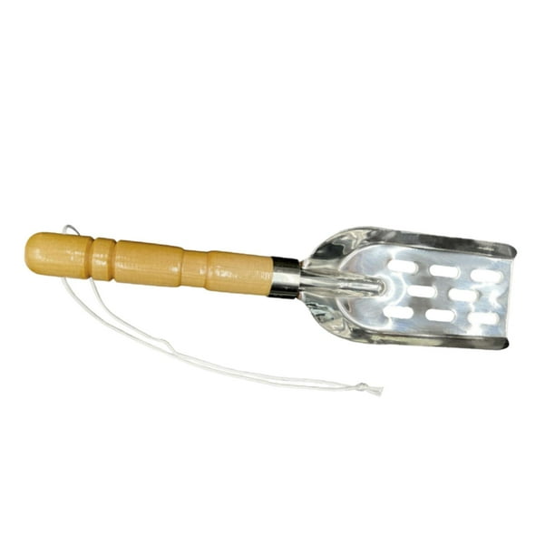 Pala de Cebo para Camarones, Mango de Madera Antideslizante Ligero para Exteriores, Accesorios Profesionales Reutilizables de Acero Inoxidable para Pe Sharpla Pala de cebo para camarones