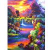 thumbnail image 1 of Monte río mosaico diamante pintura dibujo completo redondo taladro DIY arte artesanía Likrtyny Arte deco, 1 of 9