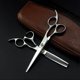 thumbnail image 1 of Juego de tijeras profesionales para cortar el cabello, tijeras de barbero de acero inoxidable de 15 cm con hojas de precisión y mango ergonómico., 1 of 5