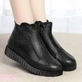 thumbnail image 2 of B91xZ Fall Winter Boots Women Slip On Boot Comfortable Winter Boot,Black 6.5, 2 of 5