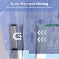 thumbnail image 4 of 56-60" W x 58" H Frameless Bathtub Sliding Doors, Glass Shower Door for Tub with Magnet And 5/16"(8mm) Clear Tempered Glass, Chrome Finish, ACE DECOR, 4 of 9