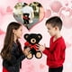 thumbnail image 5 of Peluche de peluche con forma de oso civanero con rosa de 30 cm, 5 of 6