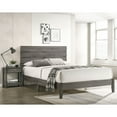 thumbnail image 4 of Furniture of America Korvar Wood Platform Bed, California King, Gray, 4 of 5
