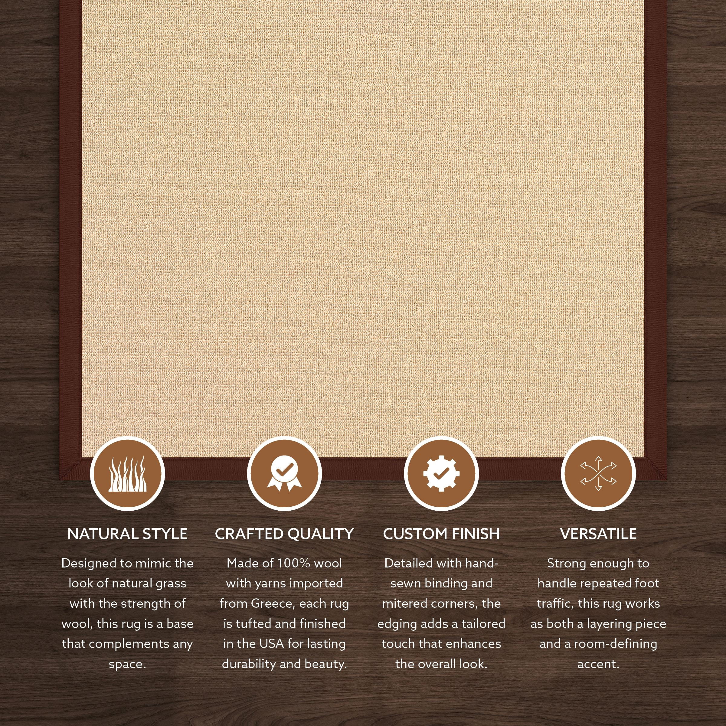 Linon Athena 9'10"x13' Rug in Natural & Brown Area Rug