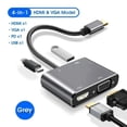 thumbnail image 4 of Hub adaptador USB-C 4 en 1: Vga + HDMI + USB 3.0 + USB-C PD 4, 4 of 4
